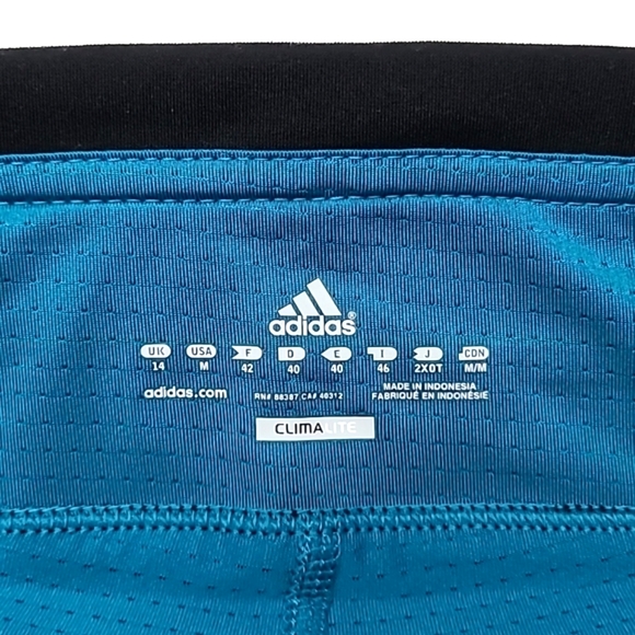 Adidas Climalite Athletic Skort Black & Teal Size Medium - Picture 8 of 13